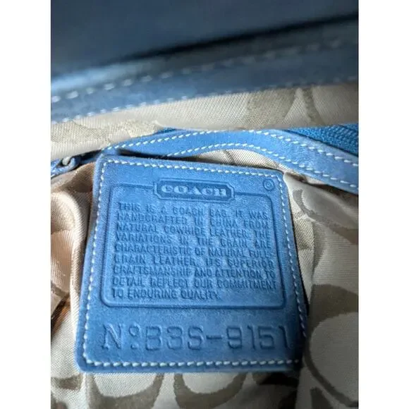 Coach Blue Crossbody Bag - Picture 7 of 13